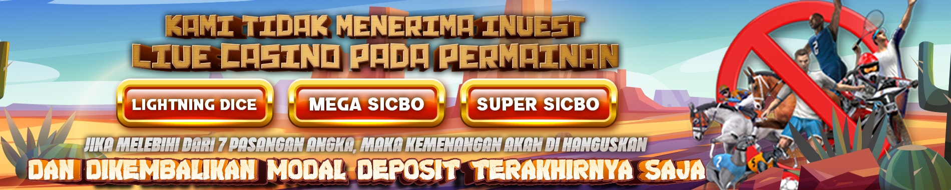 Dilarang Invest SICBO